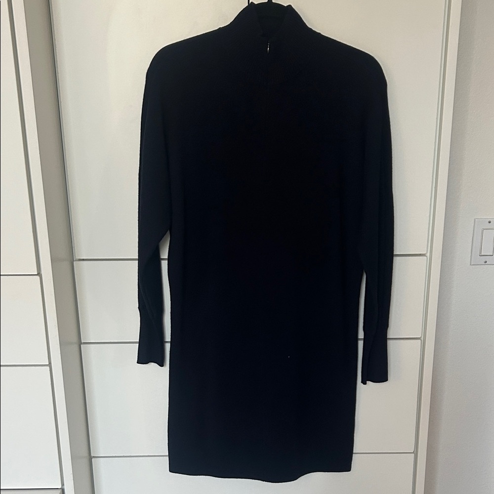 Club Monaco navy  Knit Long Sleeve Dress - Classic Women's Dress